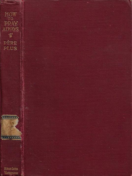 How to Pray Always - Raoul Plus - copertina