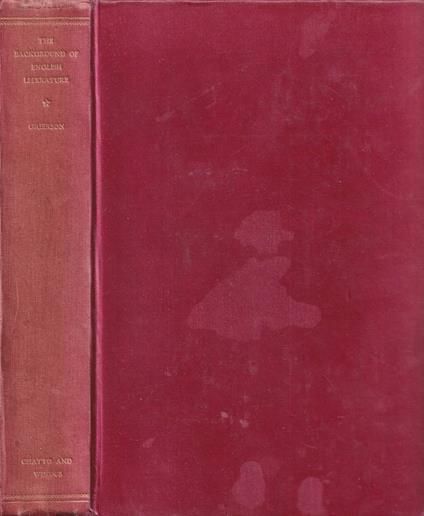 The background of english literature - copertina