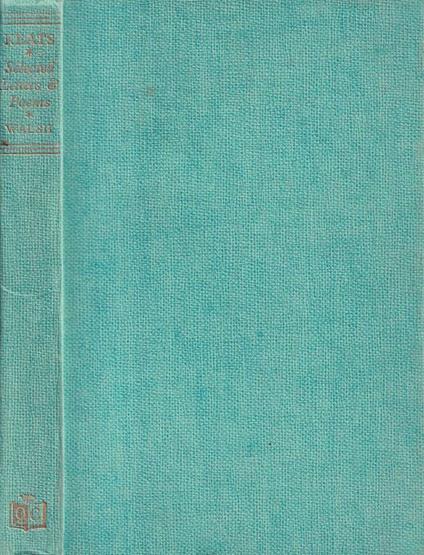 Selected letters and poems of John Keats - J. H. Walsh - copertina