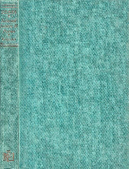 Selected letters and poems of John Keats - J. H. Walsh - copertina