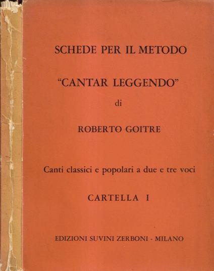 Schede per il metodo "cantar leggendo", cartella 1 - copertina