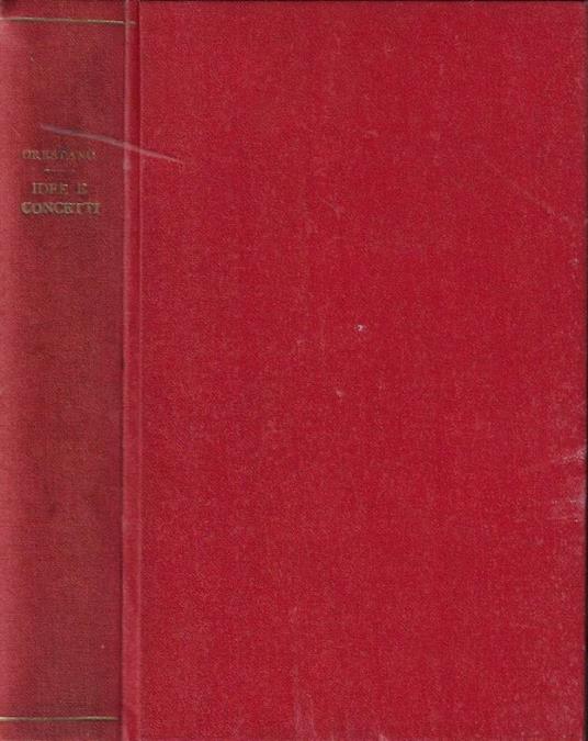 Idee e Concetti - Francesco Orestano - copertina