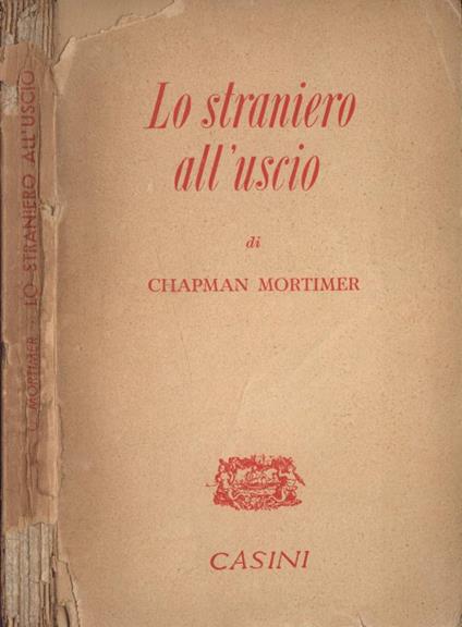 Lo straniero all' uscio - copertina