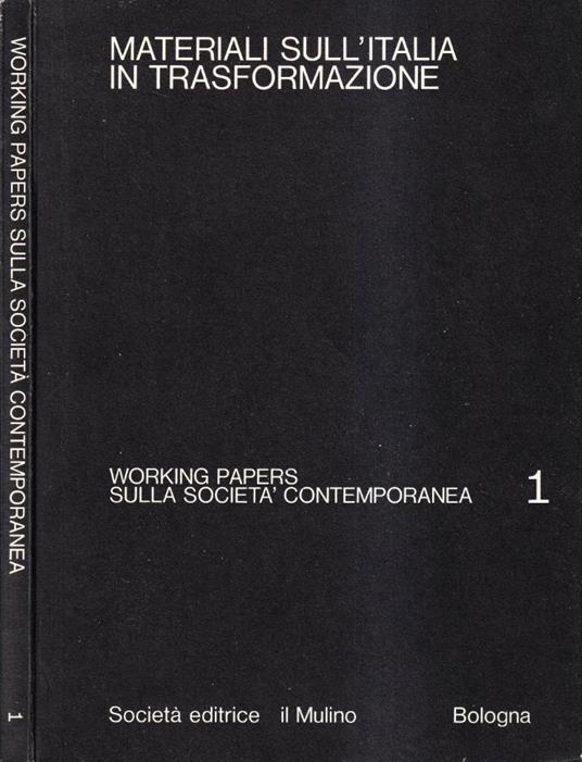 Materiali sull'Italia in trasformazione - copertina