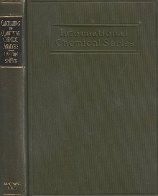 Calculation of Quantitative Chemical Analysis - copertina