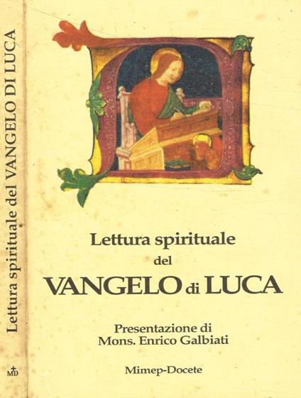 Lettura spirituale del vangelo di Luca - copertina
