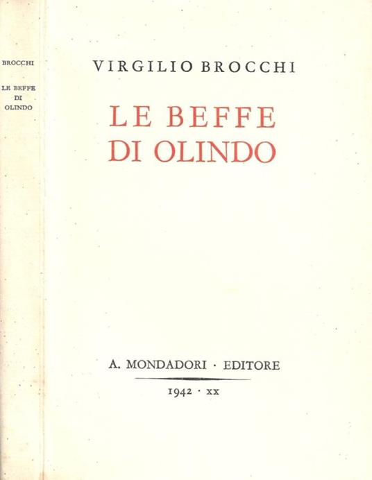 Le beffe di Olindo - Virgilio Brocchi - copertina