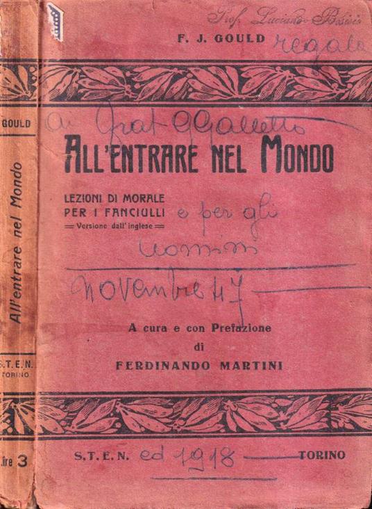 All'entrare nel mondo - copertina