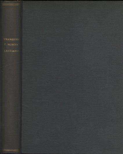 Umanesimo e mondo cristiano - copertina