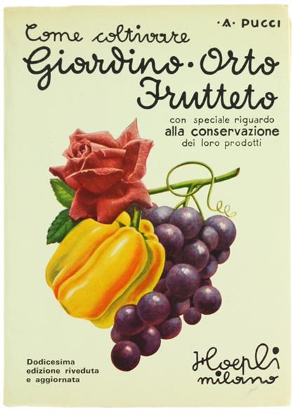 Come Coltivare Il Giardino, L'Orto Ed Il Frutteto E Come Conservarne I Prodotti. 12Ma Edizione Riveduta - Angiolo Pucci - copertina