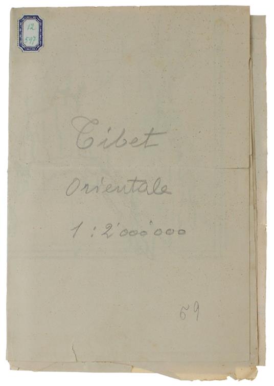 Tibet Orientale. Carta 1:2.000.000  "Facsimile Of An Original Sheet Of The Map Of The Tarim River" - copertina