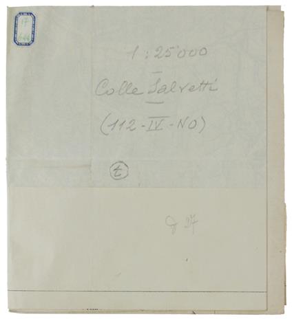 Colle Salvetti. F° 112 Iv N.O. Della Carta D'Italia - copertina