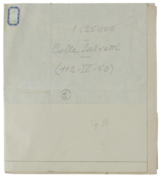 Colle Salvetti. F° 112 Iv N.O. Della Carta D'Italia - copertina