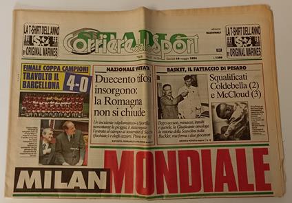 QUOTIDIANO CORRIERE DELLO SPORT MILAN MONDIALE COPPA CAMPIONI 1992 - RVSa167 - copertina