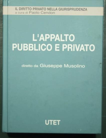 L' appalto pubblico e privato - copertina