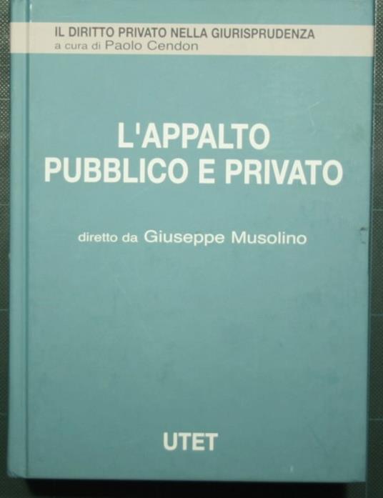 L' appalto pubblico e privato - copertina
