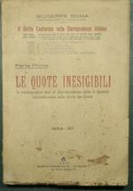 Il diritto esattoriale nella giurisprudenza italiana - Parte prima: Le quote inesigibili