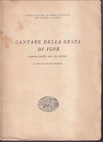 Cantare della gesta di Igor Introduzione, traduzione e commento di Renato Poggioli Testo critico annotato di Roman Jakobson