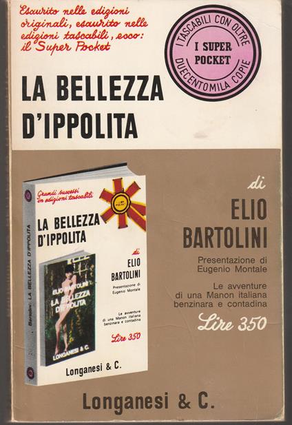 bellezza d'Ippolita - Elio Bartolini - copertina