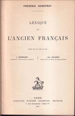 Lexique de l'ancien français Publié par les soins de Mm. J. Bonnard et Am. Salmon