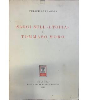 Saggi sull'«Utopia» di Tommaso Moro - Felice Battaglia - copertina