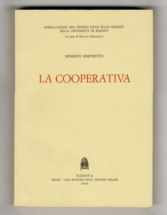 cooperativa - Ernesto Simonetto - copertina