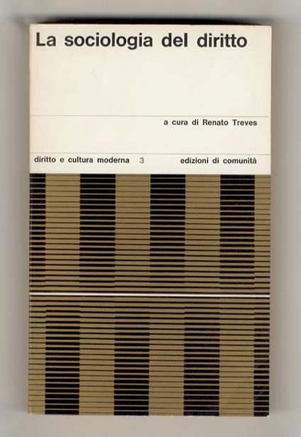 sociologia del diritto. Problemi e ricerche - copertina
