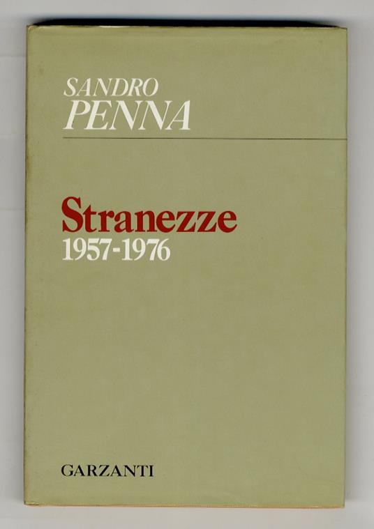 Stranezze (1957-1976). (Postfazione di Cesare Garboli) - Sandro Penna - copertina