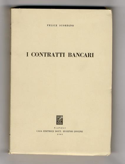 I contratti bancari - copertina