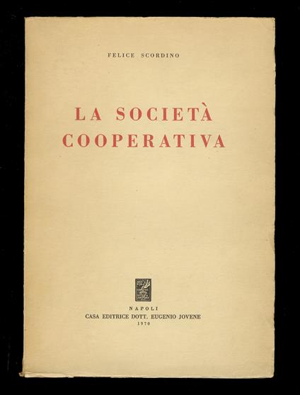 società cooperativa - copertina
