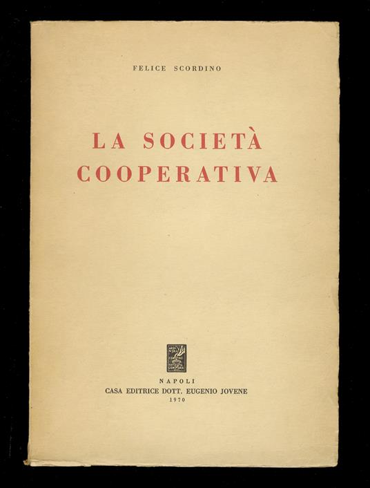 società cooperativa - copertina