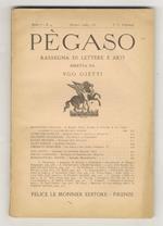 PÈGASO. Rassegna di lettere e arti diretta da Ugo Ojetti. Anno I. N. 4. Aprile 1929