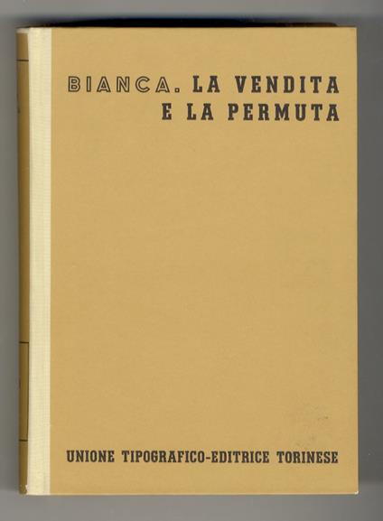 vendita e la permuta - Massimo Bianca - copertina