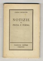 Notizie di prosa e poesia