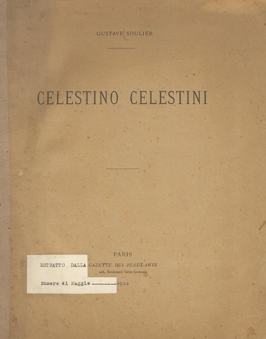 Celestino Celestini - copertina