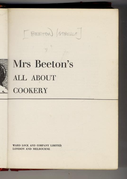 Mrs. Beeton's All About Cookery - copertina