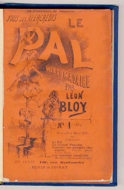 Le Pal. Hebdomadaire. N. 1 [- n. 4] - Léon Bloy - copertina