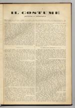 COSTUME (IL) politico e letterario. Disponiamo di tutto il pubblicato: dal n. [1] del 21 giugno 1945 al n. [21] del 4 maggio 1950