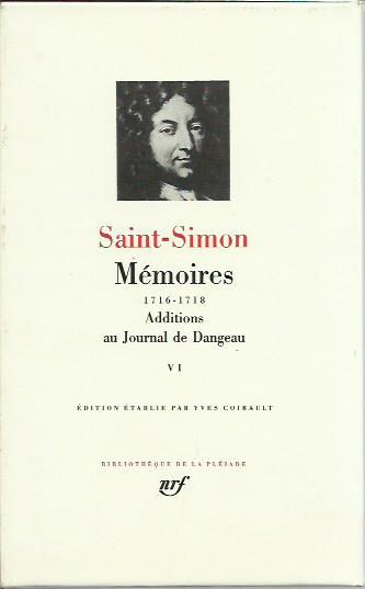 Mémoires 1716-1718: Tome VI - Claude-Henri de Saint-Simon - copertina