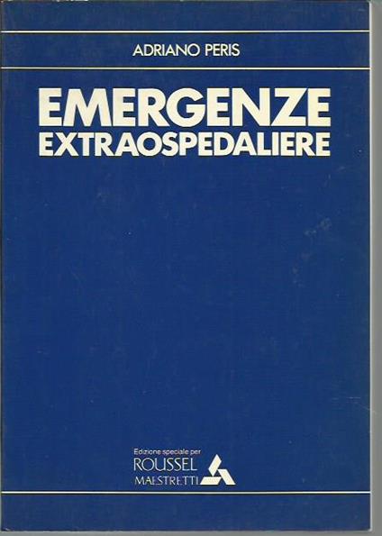 Emergenze extraospedaliere - Adriano Peris - copertina