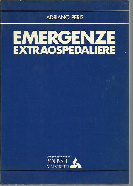 Emergenze extraospedaliere - Adriano Peris - copertina