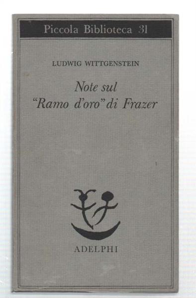 Note Sul "Ramo D'oro" Di Frazer - Ludwig Wittgenstein - copertina
