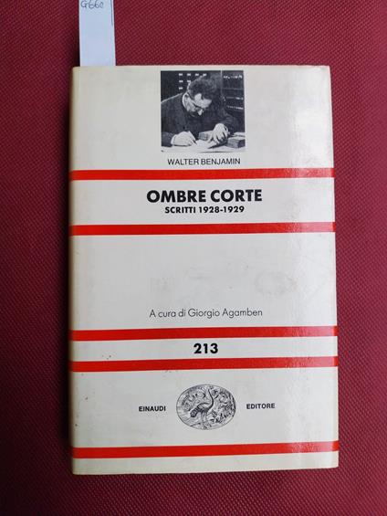 Ombre corte. Scritti 1928-1929 - Walter Benjamin - copertina