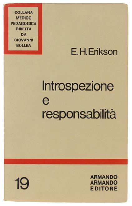 Introspezione E Responsabilità - Erik H. Erikson - copertina