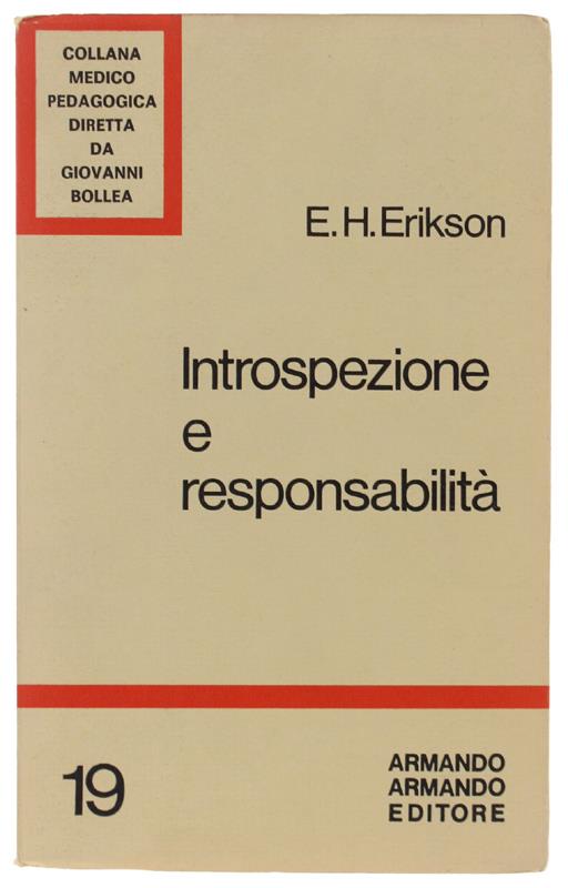 Introspezione E Responsabilità - Erik H. Erikson - copertina