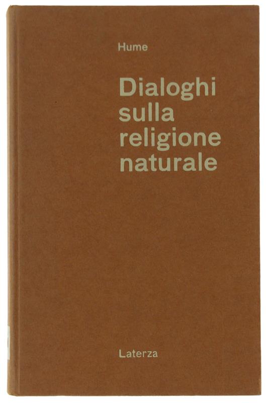 Dialoghi Sulla Religione Naturale - David Hume - copertina