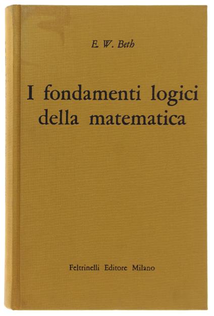 I Fondamenti Logici Della Matematica - copertina