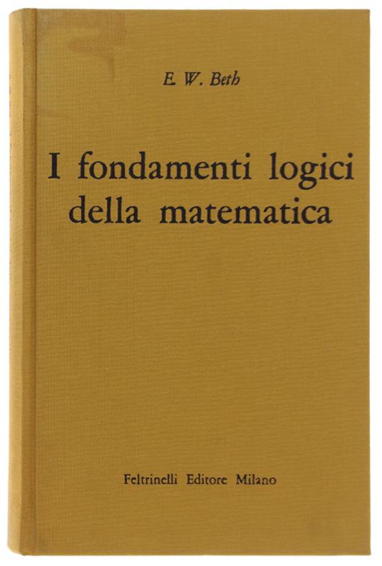 I Fondamenti Logici Della Matematica - copertina