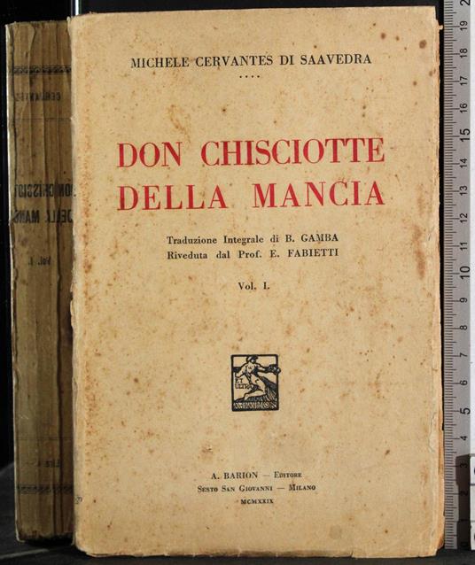 Don Chisciotte deklla Mancia. Vol I - Miguel de Cervantes - copertina