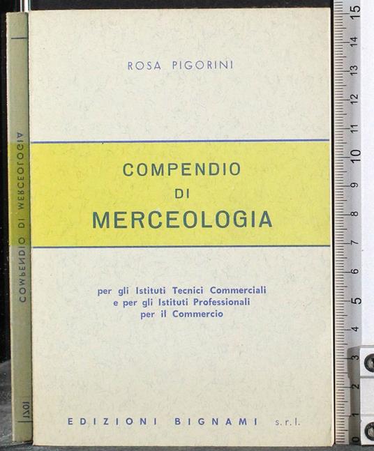 Compendio di merceologia - copertina